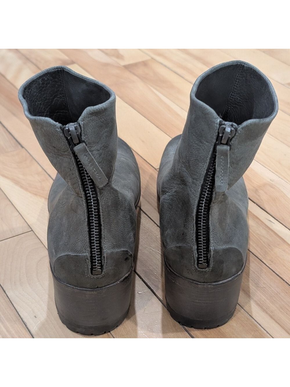 Marsèll | Listo Block-Heel Back-Zip Ankle Boots In Grey - Picture 5 of 16